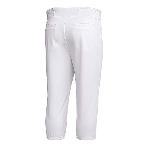 Adidas Icon Pro Calça de beisebol masculina na altura do joelho 4GG branca