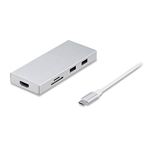 Nansii USB C Adapter, Type-c to HDMI Hub with 3 × 3.0 USB PortsTF SD Card Slot Support 4K Output? for MacBook Pro, Chromebook and More Type C Devices.