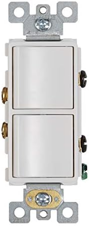 Broan-NuTone P3RW Three-Rocker Switch for Bathroom Exhaust Fan, White ...