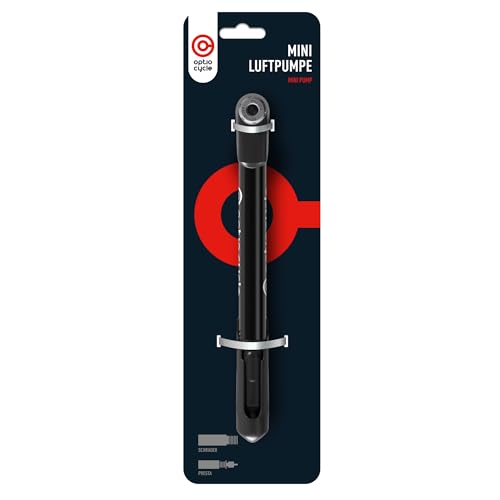 Mini Pompa per Bicicletta 120 PSI / 8,3 Bar – Pompa Bici Portatile Compatta a Mano per Valvola Presta e Schrader | Pompetta da Telaio per Gonfiar Gomme Bici da Corsa, MTB, Mountain Bike
