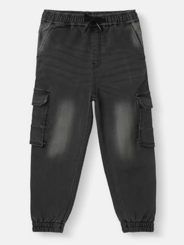 Image of Nautinati Boys Cotton Denim Jeans with Value-Added Detailing | Age 2-10 Years