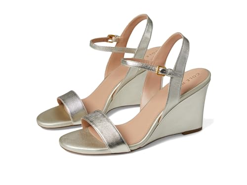 Cole Haan Women's Josie Wedge Sandals, Soft Gold LTR, 8