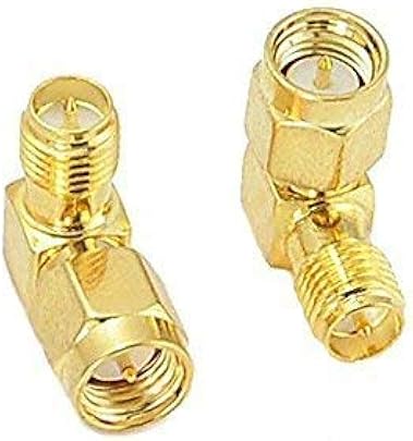 RP-SMA femmina angolo retto SMA maschio maschio centro adattatore connettore RP-SMA femmina angolo retto SMA maschio maschio centro adattatore connettore