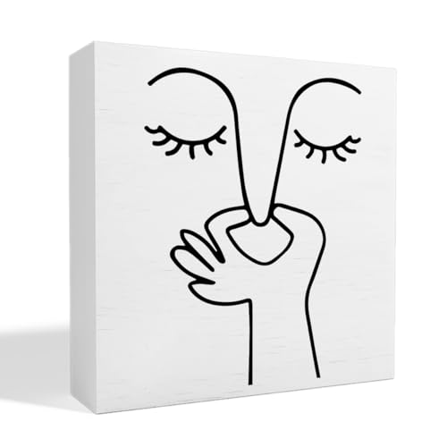 Bathroom Decor Bad Smell Humorous Wooden Box Sign Funny Half and Guest...