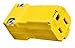Hubbell Wiring Systems HBL52CM69V Valise Connector Body, 15A, 125 VAC, Yellow