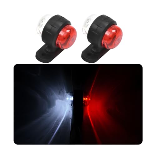 CGEAMDY 2 Piezas Trailer Lámpara Lateral, Luz Lateral LED Para Camiones, Luces Laterales Remolque De Camion, Luz Señalizacion Posicion, Accesorios Exteriores Decorativos Universales Para Caravan