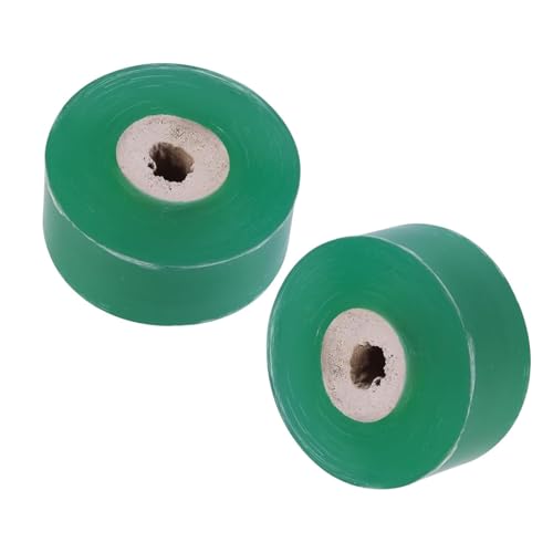 MaoNativey Veredelungsband Grün, 2 Rolle100 m x 2 cm Veredelungsband für Obstbäume,Veredelungsband Dehnbar, Feuchtigkeit Barriere Pflanze Baum reparaturband Transparent Band