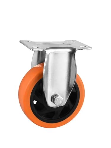 Roulettes directionnelles robustes et injectées fixes de 5 pouces