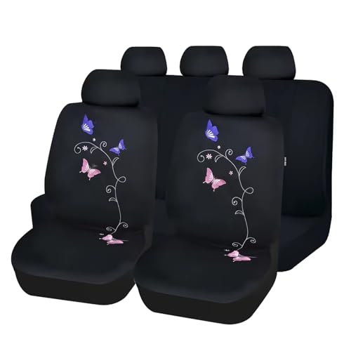 Housses de siège papillon brodées : le cadeau idéal pour l'intérieur d'une voiture