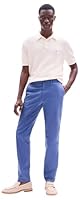 Tommy Hilfiger Men's Bleecker Slim Fit Chino Flex Pants, Faded Indigo, 34W x 32L