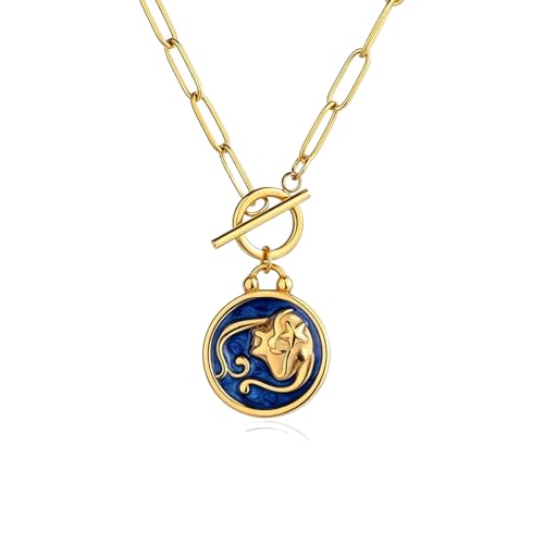 Collier Verseau pour femme avec pendentif trombone zodiaque