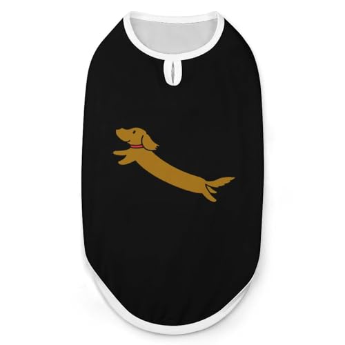 ペット服 胴の長いミニチュア・ダックスフンド 犬服 ペットウェア Tシャツ パーカー 袖なし 犬の服 タンクトップ タンクトップ クールベスト 通気性 ファッション S-2XL