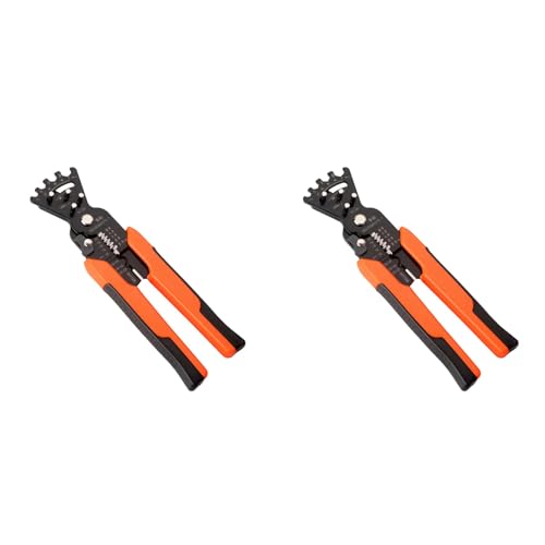 Kufughty 2X Alicates Pelacables 5 en 1 Alicates para Doblar Cables Multifuncionales Herramienta para Doblar Electricistas Artefacto de Pelado Caja EléCtrica