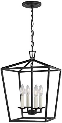 Sea Gull Lighting Dianna-4 Light Small Pendant-12.5 Inch Wide by 18 Inch high-Midnight Black Finish-Incandescent Lamping Type -Traditional