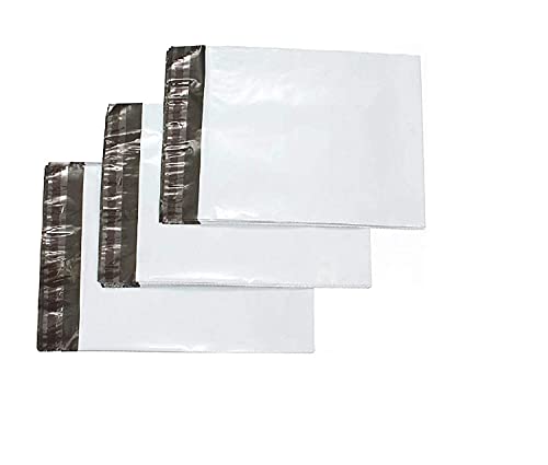 Image of 8X12 Inch plain temper proof courier bag pod 60 micron with document pouch (Pack of 100)