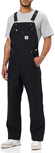 Carhartt Men'sRelaxed Fit Duck Bib Overall Black,L30-W32