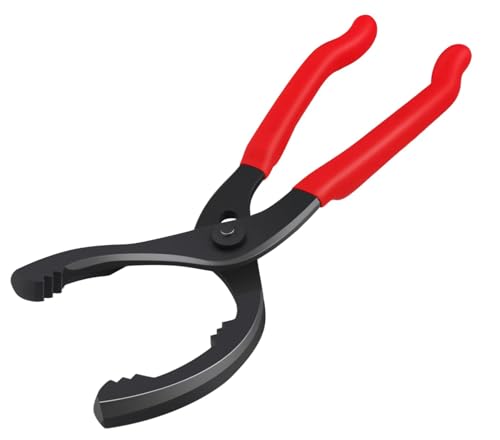 Shonee Oil Filter Wrench (L:12", Jaw Capacity: 60mm to 102mm), Automotive Oil Filter Removal Tool for Oil Change, Adjustable Fuel Filter Wrench Plier (1 Set)