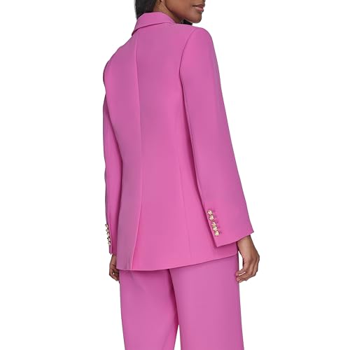 H HALSTON Women's Two Button Soft Suiting Front Pocket Blazer4