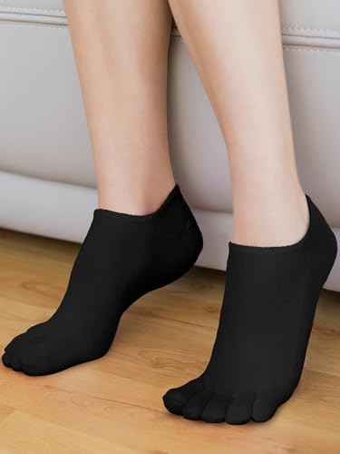 Image of Bencailor Women Toe Socks Cotton No Show Sock