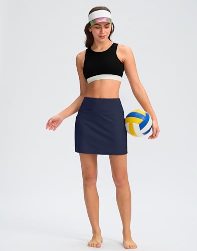 Image of G Gradual Women's 16 inch Swim Skirt with Pockets High Waisted Tummy Control Modest Swimsuit Bathing Suit Bottoms for Women