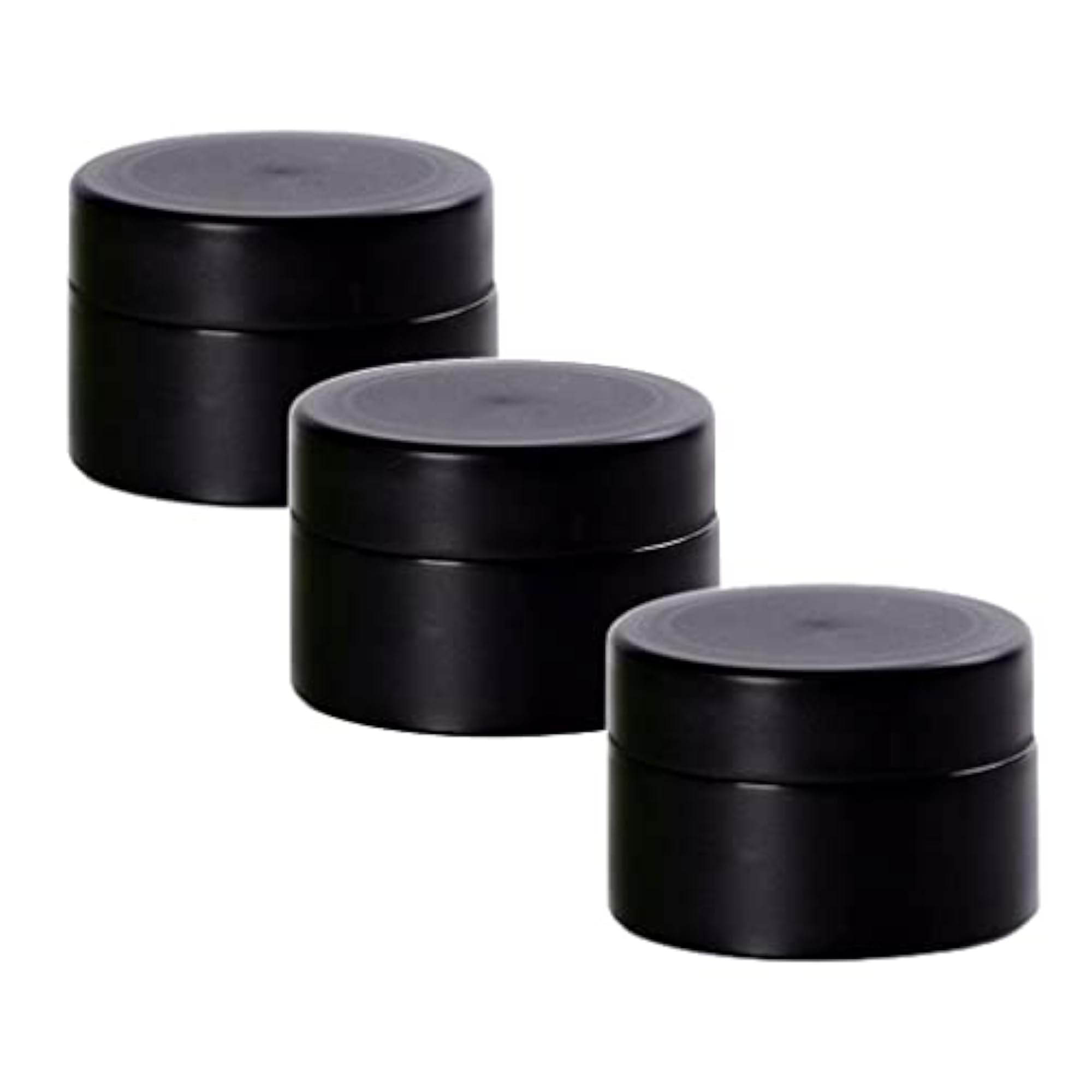 3 Packs 50ml PVC Cosmetic Containers with Lined Cap