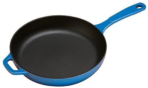Lodge EC11S33 Enameled Cast Iron Skillet, 11-inch, Caribbean Blue