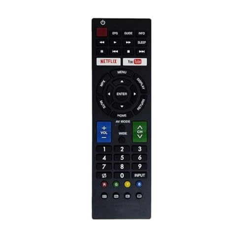Smart TV Remote No. 574 (No Voice) with Netflix and YouTube Function, Compatible/Replacement with Sharp Smart TV LCD/LED Remote Control (Exactly Same...