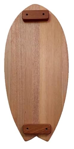 Prancha de Equilíbrio / Balance Board Com Tubo E Sem Tapete Modelo Fish Madeira Maciça Tauari