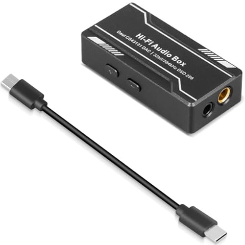 USB C to 3.5mm 4.4mm Headphone Amplifier HiFi Earphone Sound Amplifier 32bit 384kHz CS43131 Sound Adapter Dongle Box