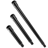 3 Stück Verlängerung für Erdbohrer, Länge 200mm, 300mm、500mm, Stahl Verlängerung Für Erdlochbohrer, Gartenbohrer, Steckverbindung mit Sicherungsbolzen, Aufnahme-Durchmesser 20mm