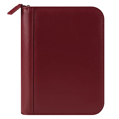 Franklincovey - Fc Signature Binder - Leather - Zipper Binder For Planners (Compact, Red) #TOP13