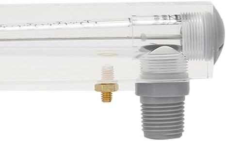 Garosa Adjustable Water Flow Meter Inline Rotameter with Knob 1/4 Inch Female Thread for Liquid Flow Measurement Industrial Plumbing HVAC System