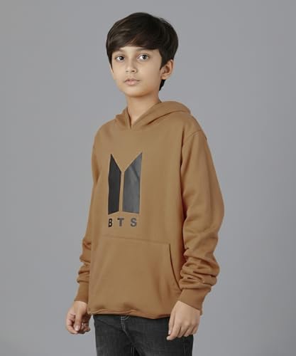 Image of KYDA KIDS Boys Cotton Regular Fit Hooded Neck Hoodies - Sweatshirt with Hoodies Full Sleeves Winter Wear, Long Sleeve Sweatshirts for Boys