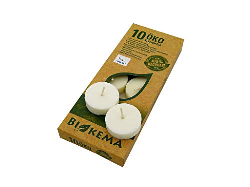 Preisvergleich Produktbild Biokema Öko Teelichter Natur ohne Hülle, inkl. 1 Kerzenparadies Jess Streichholzschachtel, Rohlinge, Nachfüllpack, ohne Kunststoffhülle, für Glasbehälter, Zündhölzer, Sparpack, 100 Teelichter