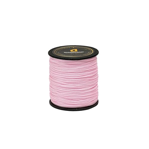 Image of 1mm Nylon Macrame Thread Cord Dori for Art Craft & DIY Projects (100 MTR, Baby Pink)