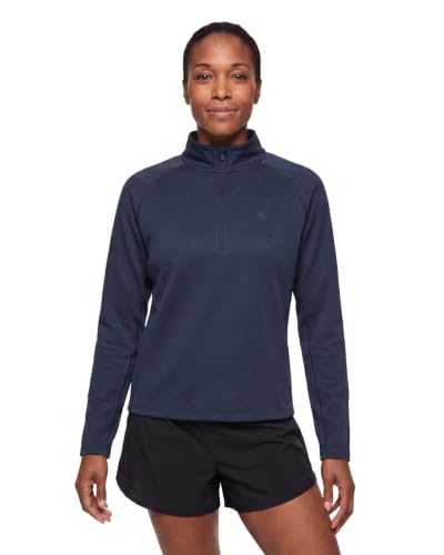 DANISH ENDURANCE Laufshirt Damen Langarm, Reißverschluss, Dunkles Marineblau, S