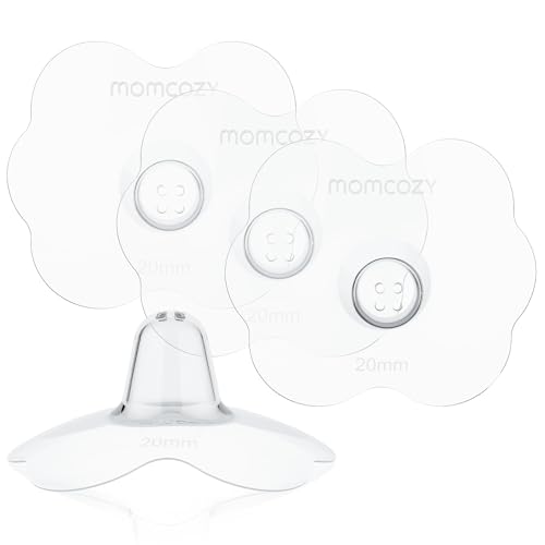 Image of Momcozy NS007 Floral Nipple Shield for Flat or Inverted Nipple, 22mm, 2 P