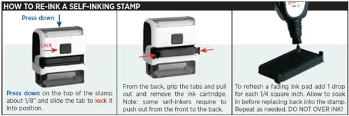 Infusion Inspected by Round Self-Inking Stock Rubber Stamp (3/4\'\' Diameter) - Red Ink - Thumbnail 4