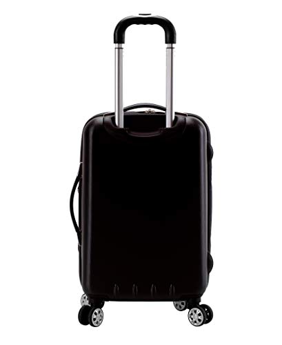 Rockland Milan Hybrid Spinner Wheel Luggage set, Grey, 3-Piece Set (20/24/28), Brown (F136-BROWN)3