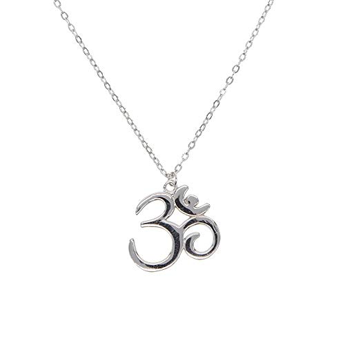 Collier fin en argent 925 symbole femme Yoga de 41 cm, le cadeau d'anniversaire idéal