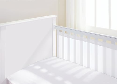 BreathableBaby circulation de l'air deux Face Berceau Doublure en maille (Blanc)
