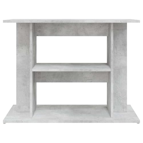 vidaXL Aquariumständer Betongrau 80 x 35 x 60 cm Holzwerkstoff