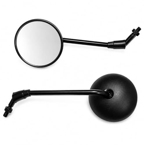 Image of Rear View Touring Black Mirror Compatible With RE Bikes (2021 To 2026)