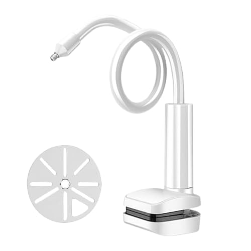 Genérico Monitor Stand - ABS Camera Stand | Long Arm Bracket Flexible Clip Clamp | Adjustable 360° Mount Holder, For Nursery Cot Kitchen Shelf Bathroom Furniture, Universal Fit