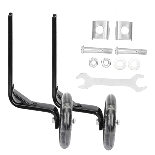 TOKIDNY 2 Stück Kinderfahrrad Stützräder mit Leuchtenden Geräuscharmen Trainingsrädern Hilfsräder zur Stabilisierung Einfache Montage Geeignet für Jungen und Mädchen