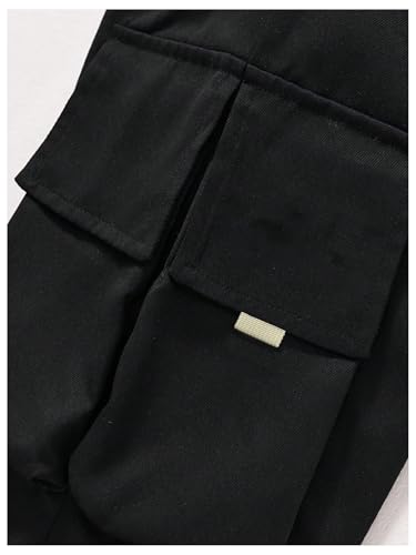 Boy's Cargo Pants Drawstring Waist Casual Long Pants Workout Sports Loose Jogger Pants with Pocket4