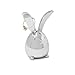 Umbra Squiggy Set of 3 Animal Holder-Rabbit, Cat, Pig – Fun and Affordable Gift, for Keeping Rings Safe and Accessible, Chrome Finish