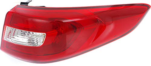 Tail Light Assembly Compatible with 2015-2017 Hyundai Sonata Outer Halogen Passenger Side