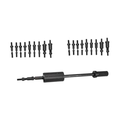 Generic Manual Pin Puller Black Pull Hammer Kit Easy Use Steel Professional Pin Removal Tool Pulling Hammer Thread Locating Taper, M3 to M16 Inner