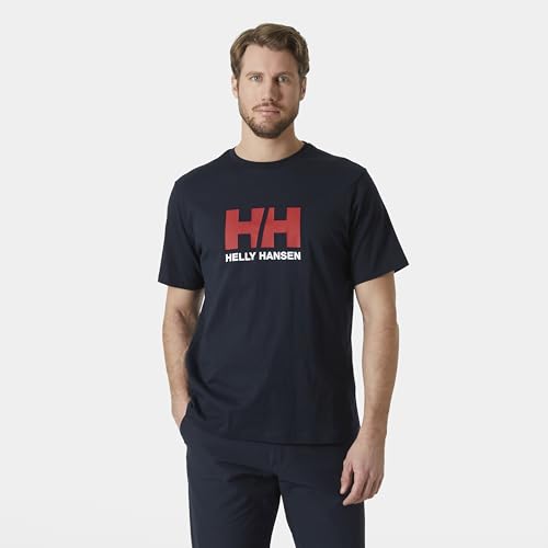 Helly Hansen Camiseta para Hombre con Logotipo HH 3.0, Azul Marino, 2XL